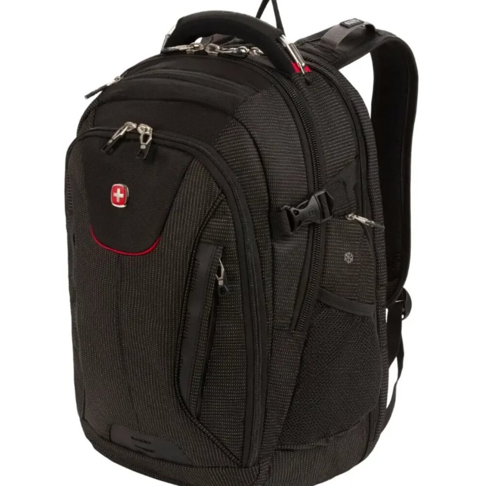 SWISSGEAR Scan Smart TSA Laptop and USB Power Plug 18.5" Backpack Black NWT